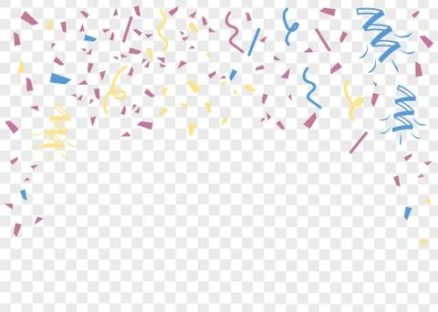 Confetti carnival vector background. Confetti party background Stock Illustration
