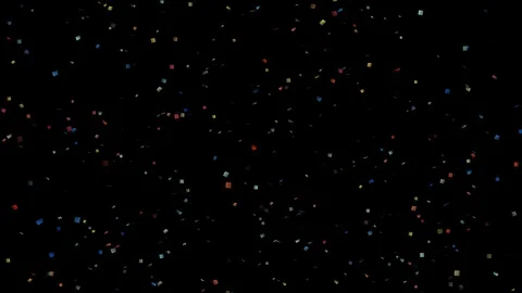 Confetti Celebration Loop With Matte Stock-Footage 129527399
