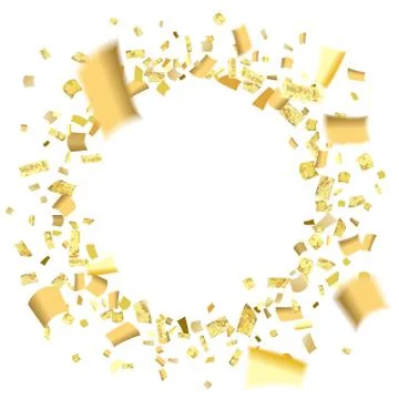 Confetti circle blur Stock Illustration