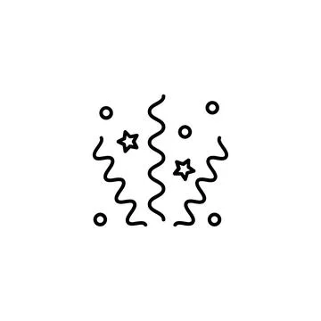 Confetti, Circle, logo, shape, symbol, arts, design, icon Illustrazione stock