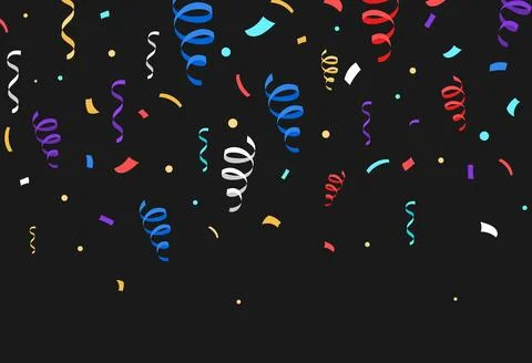 Confetti colorful background Stock Illustration