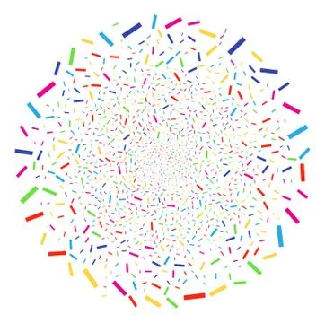 Confetti Decoration Round Cluster 스톡 일러스트