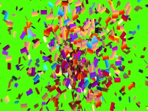 Confetti Explodes and Freezes on the Screen 스톡 동영상 80815605