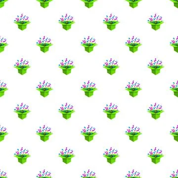 Confetti exploding box pattern creating festive background 스톡 일러스트