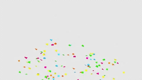 Confetti explosion on Alpha channel.  Stock Footage 278942865