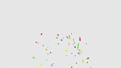Confetti explosion on Alpha channel.  Stock Footage 278942880