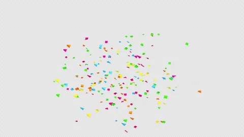 Confetti explosion on Alpha channel.  Stock Footage 278948863