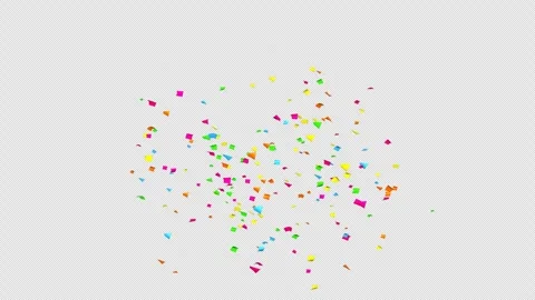 Confetti explosion on Alpha channel.  Stock Footage 278948905