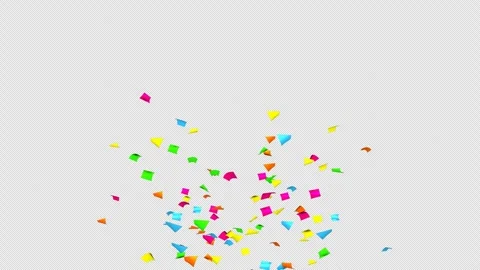 Confetti explosion on Alpha channel.  Stock Footage 278949143