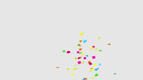 Confetti explosion on Alpha channel.  Stock Footage 278949206