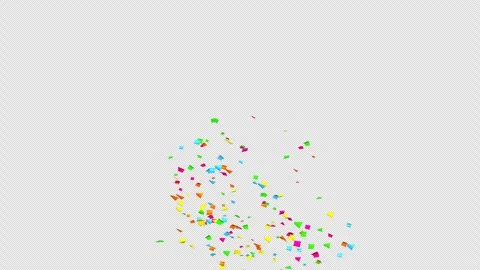 Confetti explosion on Alpha channel.  Stock Footage 278949336