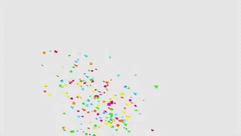 Confetti explosion on Alpha channel.  Stock Footage 278949389