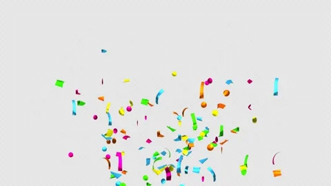 Confetti explosion on Alpha channel.  Stock Footage 278949537