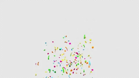 Confetti explosion on Alpha channel.  Stock Footage 278949653