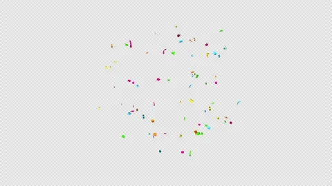 Confetti explosion on Alpha channel.  Stock Footage 279036622