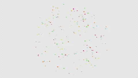 Confetti explosion on Alpha channel.  Stock Footage 279036738
