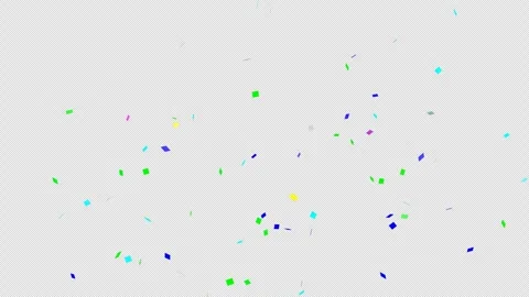 Confetti explosion animation alpha channel great for birthday party, event, etc Video stock 297060992