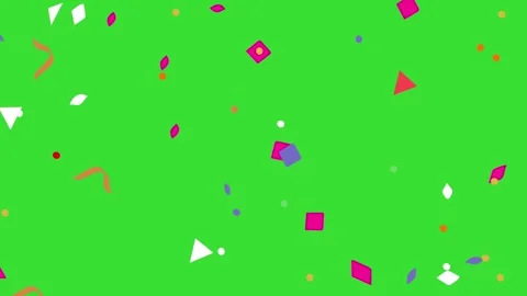 Confetti Explosion Animation for Party and Celebration Green Screen 4K Stock Footage 317865785