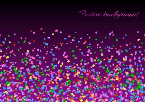 Confetti explosion backdrop Stock Illustration