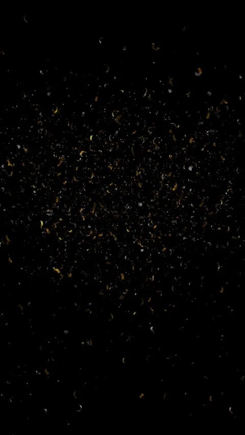 Confetti Explosion Background Falling Confetti Firecracker, Christmas light gold Stock-Footage 333954901