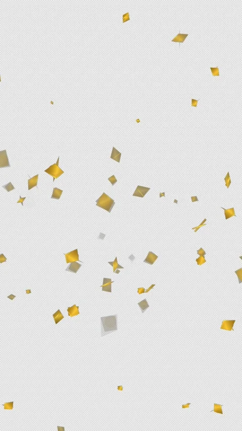 Confetti Explosion Background in Gold Paper for New Year, Birthday, Wedding, Stock Footage 302333531