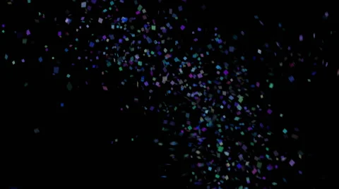 Confetti Explosion Black Background Stock Footage 62502420