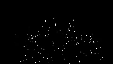 Confetti explosion on Black, White screen and Matte Channel Stock Footage 278949862