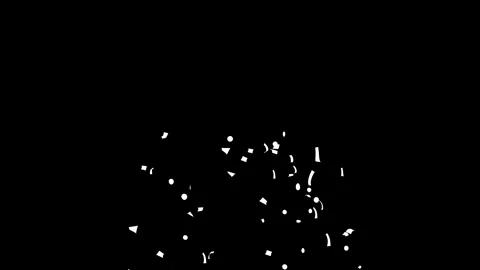 Confetti explosion on Black, White screen and Matte Channel Stock Footage 278949908