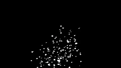Confetti explosion on Black, White screen and Matte Channel Stock Footage 278950744