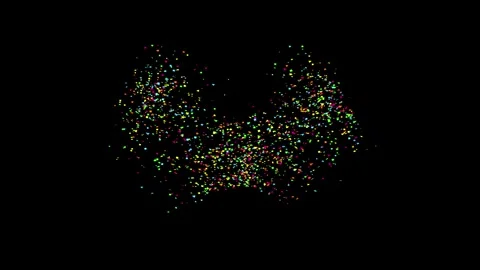 Confetti explosion on Black, White screen and Matte Channel Stock Footage 278950862