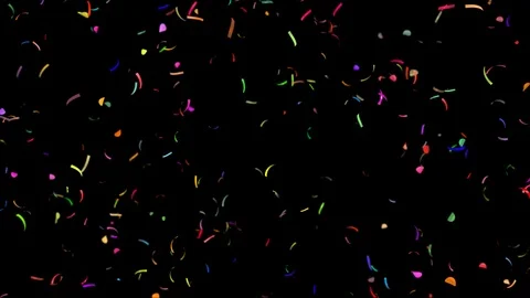 Confetti Explosion / Full HD / Alpha Channel Stock Footage
