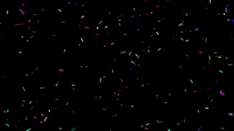 Confetti Explosion / Full HD / Alpha Channel Stock Footage 102154150