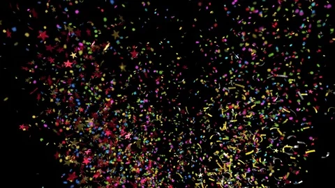 Confetti Explosion MultiColor Stock-Footage 79860138