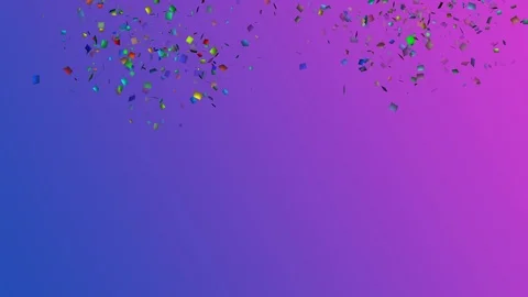 Confetti explosion multicolored for holiday, congratulation, party Stock Footage 121542800