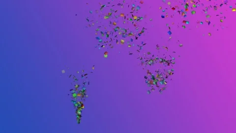 Confetti explosion multicolored for holiday, congratulation, party Stock Footage 121542810