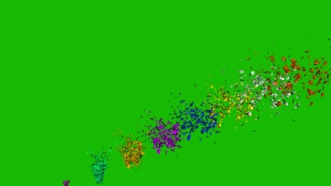 Confetti explosion multicolored for holiday, congratulation, party Stock Footage 121570094