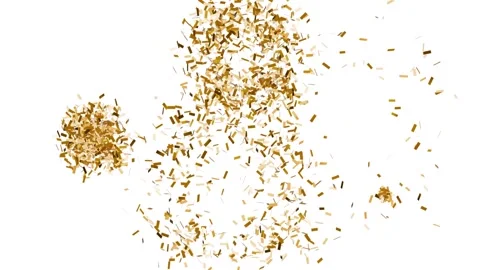 Confetti explosion with transparent background. Celebration Party Burst Effect Stock Footage 316724402