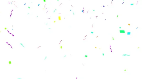 Confetti explosion with transparent background. Celebration Party Burst Effect Stock Footage 316725710