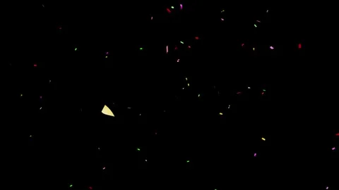 Confetti explosion with transparent background. Celebration Party Burst Effect Stock Footage 316725788