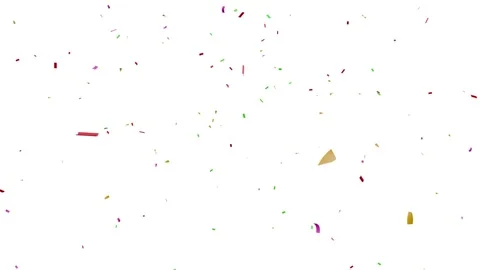 Confetti explosion with transparent background. Celebration Party Burst Effect Stock Footage 316725789
