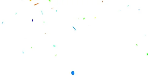 Confetti explosion with transparent background. Celebration Party Burst Effect Stock Footage 316725888