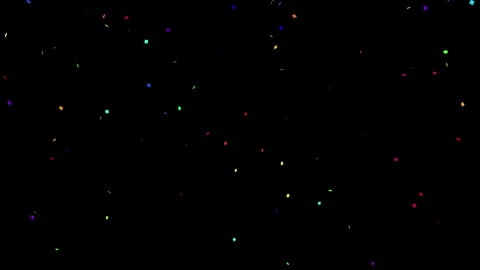 Confetti Explosion on White Background, Celebration Party Effect, Festive Event  Stock Footage 303196558