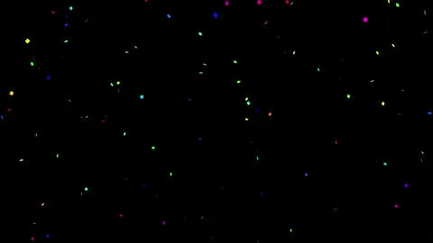 Confetti Explosion on White Background, Celebration Party Effect, Festive Event  Stock Footage 303196571