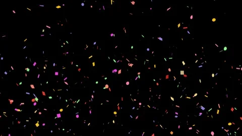 Confetti Explosions With Alpha Channel Stock Footage 107967097