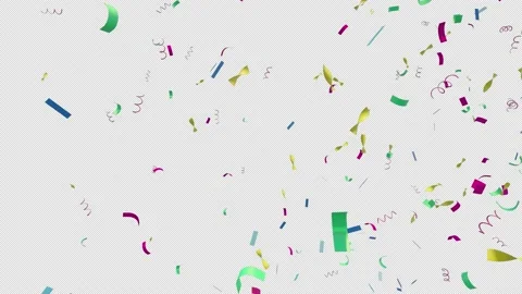 Confetti Fall with Alpha Channel Stock-Footage 235339421