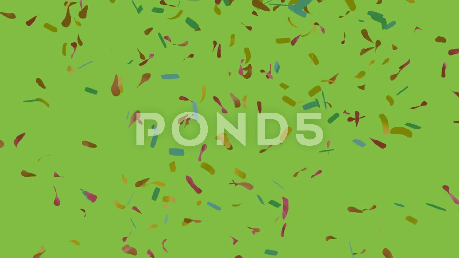 Confetti fall animation clip green scree... | Stock Video | Pond5