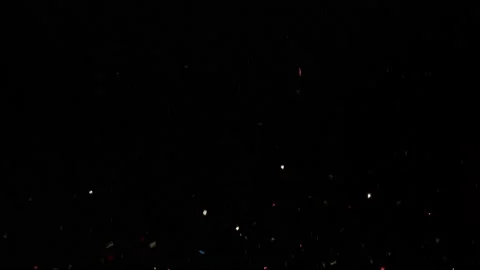 Confetti falling against black back drop in two waves Vídeo Stock 142394035
