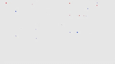 Confetti Falling on Alpha Channel Stock Footage 302454718