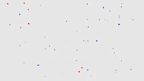 Confetti Falling on Alpha Channel Loop Stock Footage 302454665