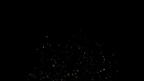 Confetti falling animation 4K Vibrant party streamers paper flakes blast for Stock Footage 333957212